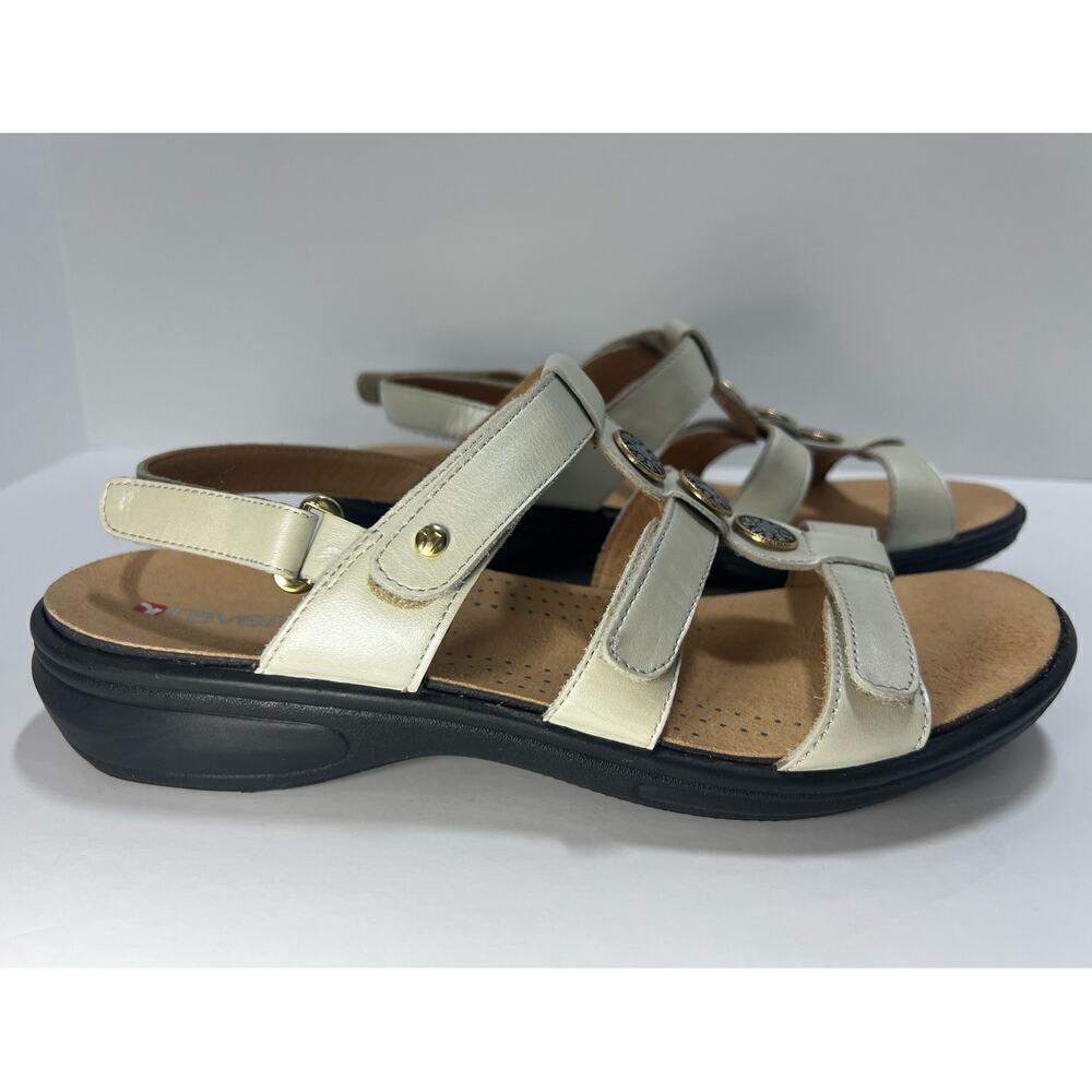Revere Santiago Sandal, Pearlized White, size 11, Ortho, Comfort, Slip Resistant - Picture 3 of 14
